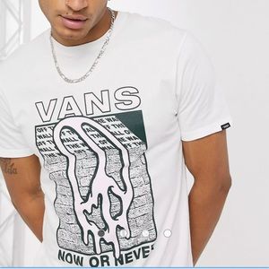 Vans Dripping t-shirt in white